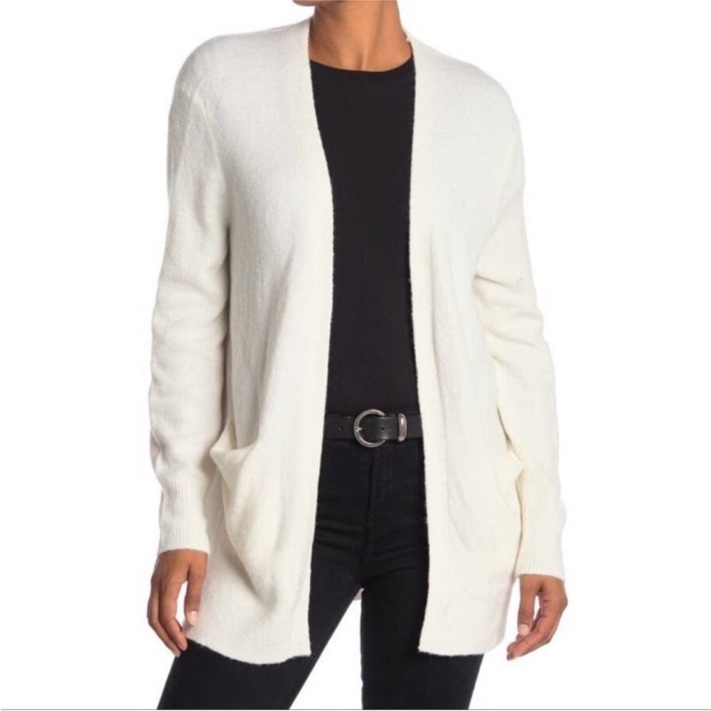 Madewell Ivory Open Pocket Cardigan Large